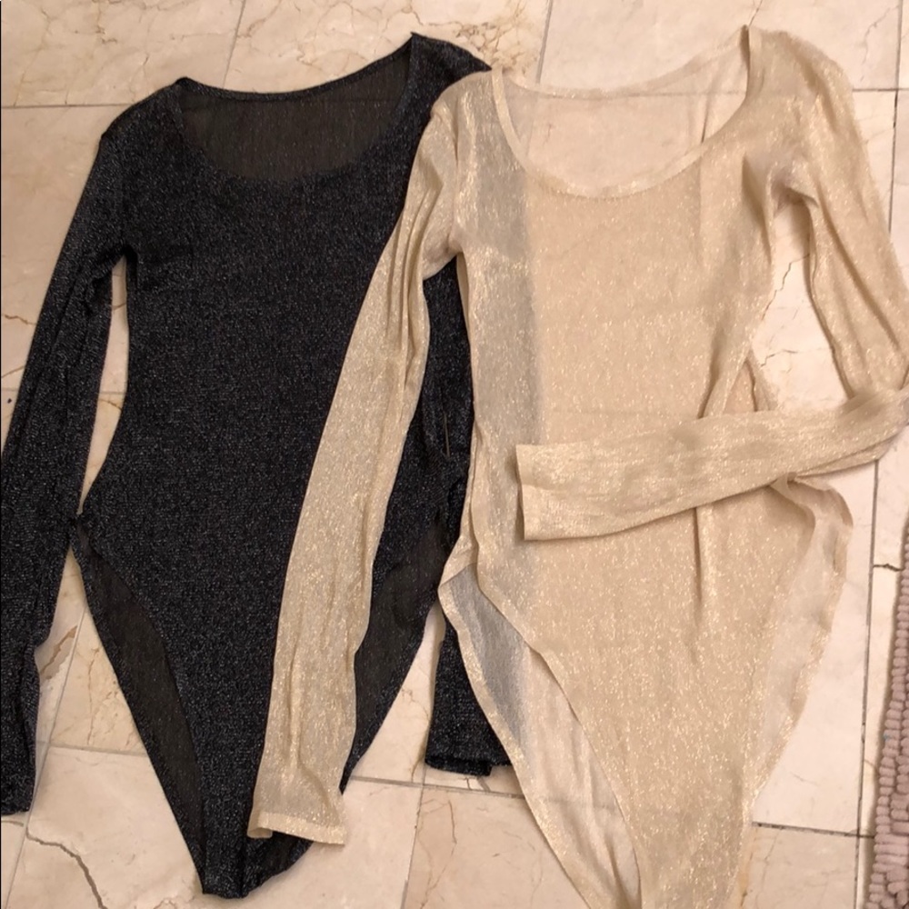 Sparkly bodysuit bundle. NWOT.